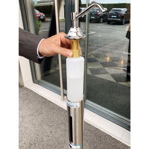 Tournus Alcohol Gel Sanitising Post and Dispenser - DF112  - 5