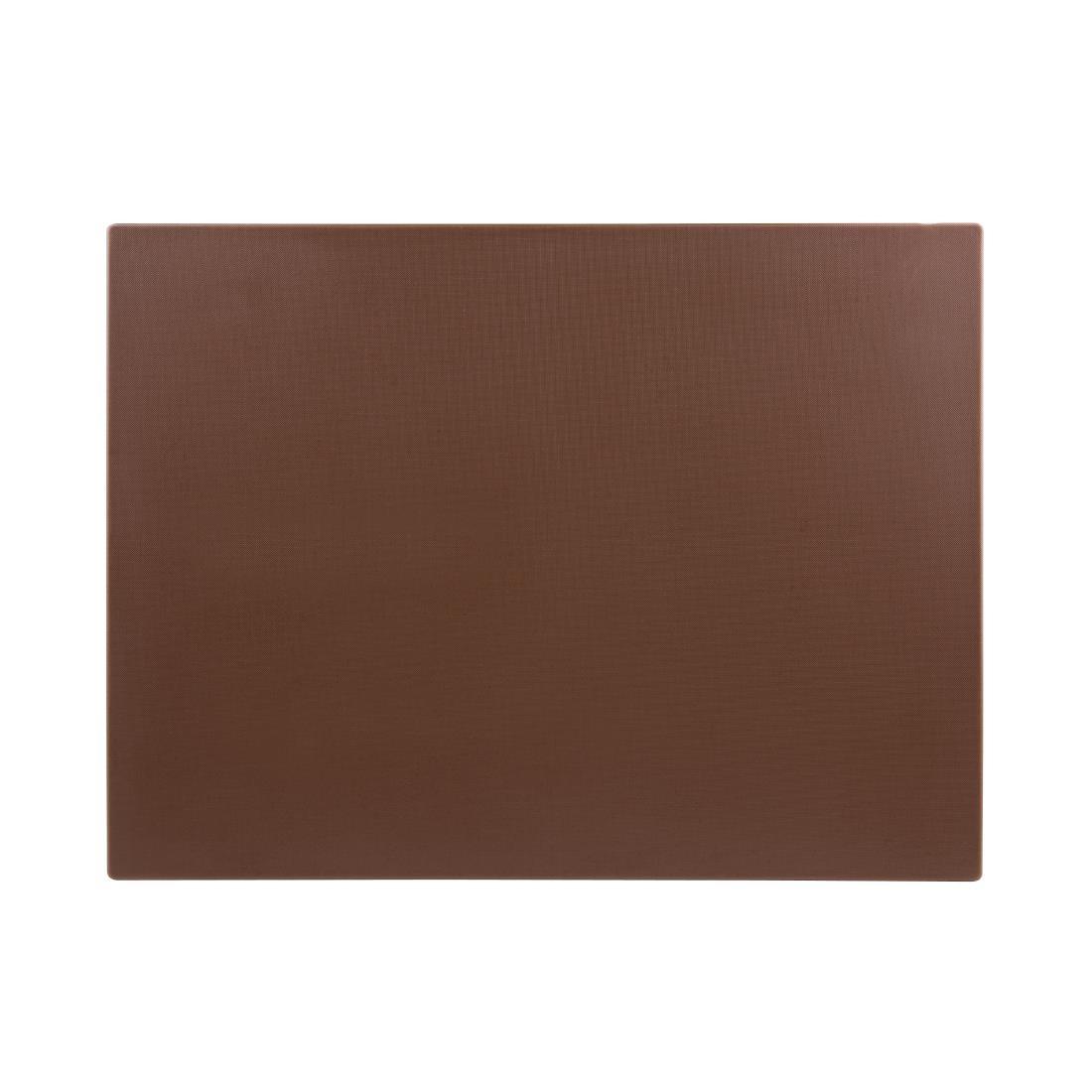 Hygiplas Low Density Brown Chopping Board Large - HC873  - 2