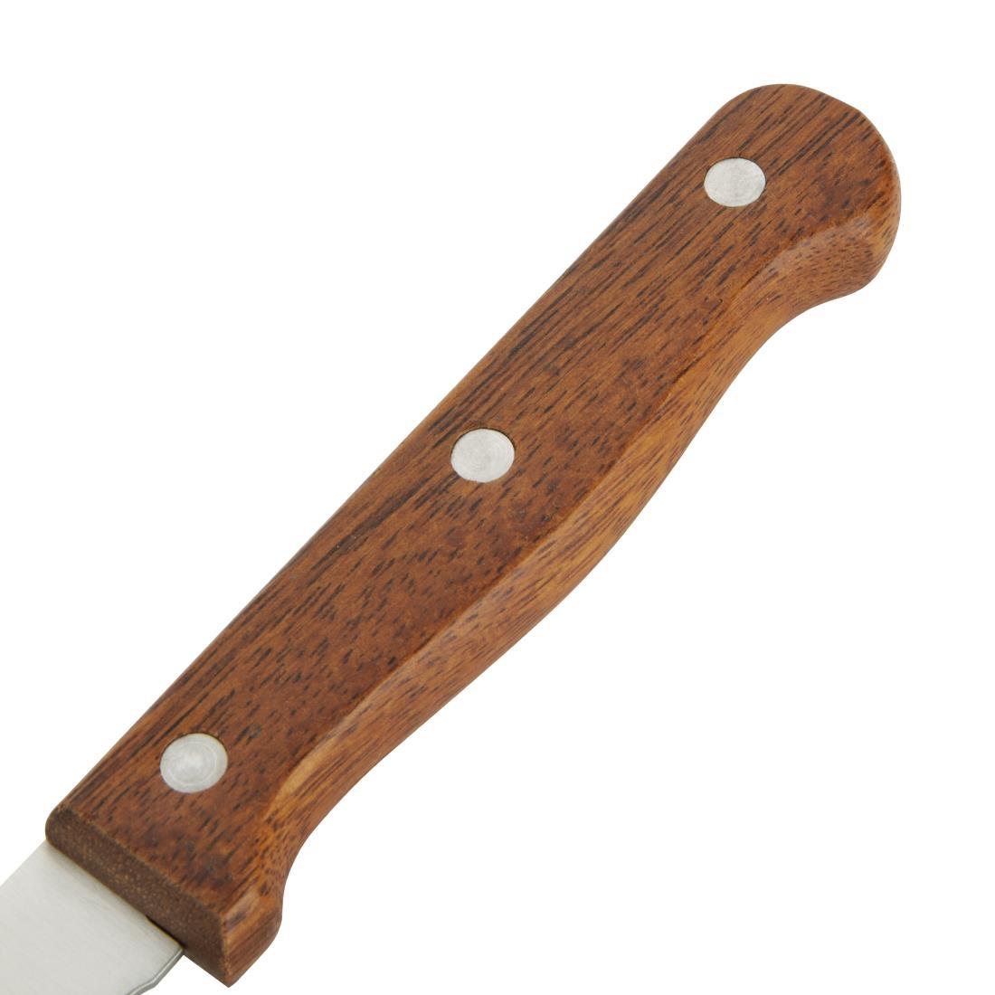 Olympia Steak Knives Wooden Handle (Pack of 12) - C136  - 5