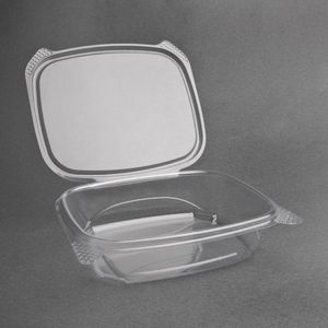 Fiesta Green Compostable PLA Hinged-Lid Deli Containers 682ml / 24oz (Pack of 200) - FA553  - 1
