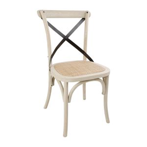 Bolero Bentwood Chairs with Metal Cross Backrest (Pack of 2) - DR306  - 1