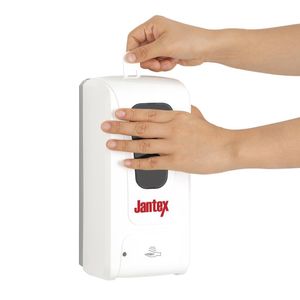 Jantex Automatic Spray Hand Soap and Sanitiser Dispenser 1Ltr - FN976  - 4