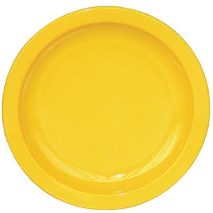 Olympia Kristallon Polycarbonate Plates Yellow 172mm (Pack of 12) - CB763  - 1