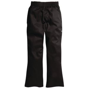 Chef Works Womens Basic Baggy Chefs Trousers Black M - B223-M  - 2