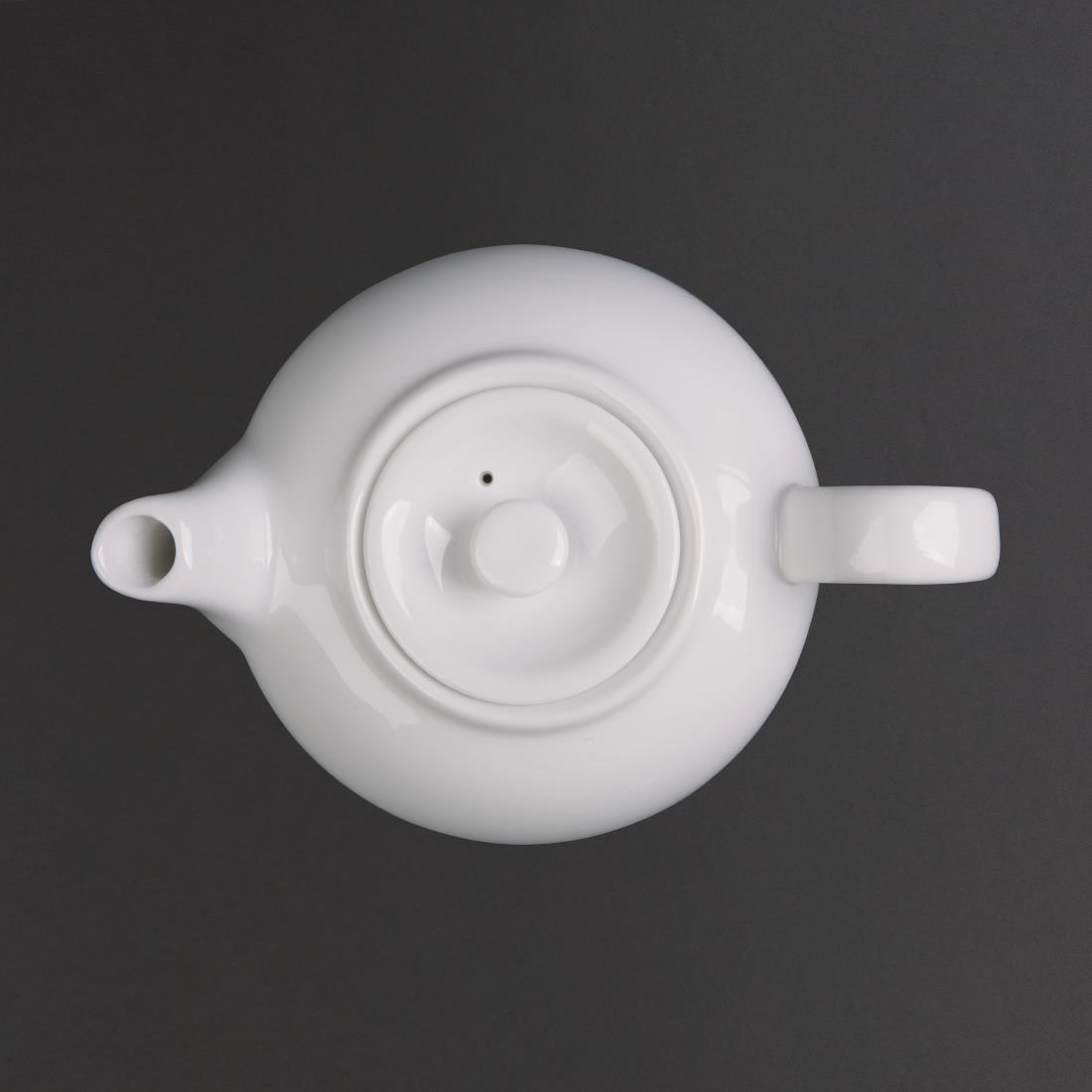 Olympia Whiteware Teapots 426ml (Pack of 4) - CB473  - 4