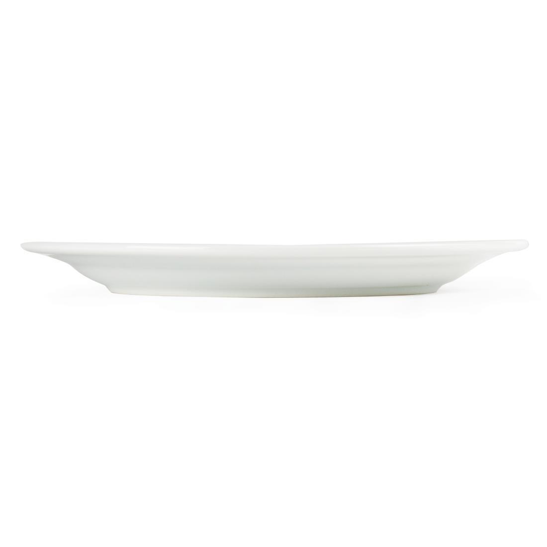 Olympia Whiteware Wide Rimmed Plates 250mm (Pack of 12) - CB481  - 7