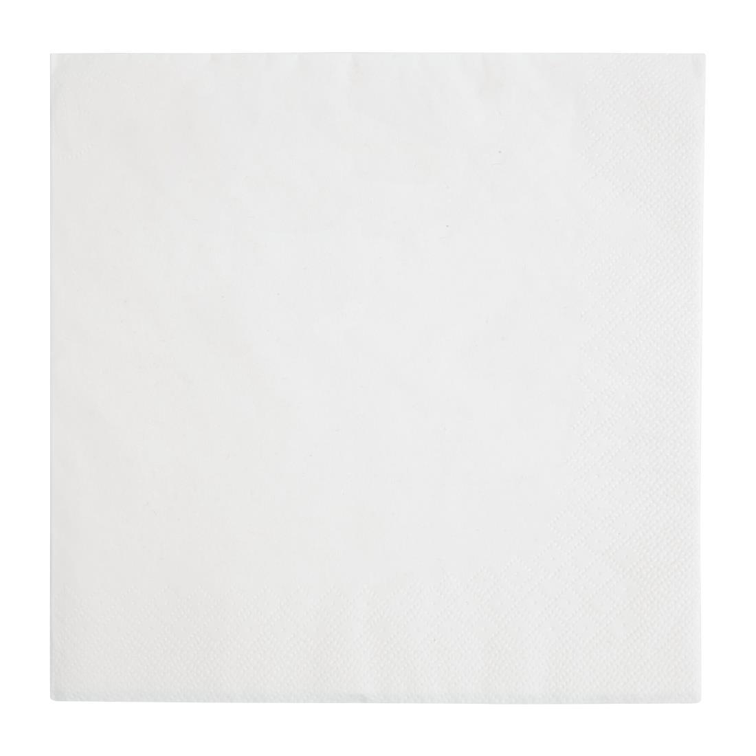 Fiesta Recyclable Dinner Napkin White 40x40cm 3ply 1/4 Fold (Pack of 1000) - FE251  - 2