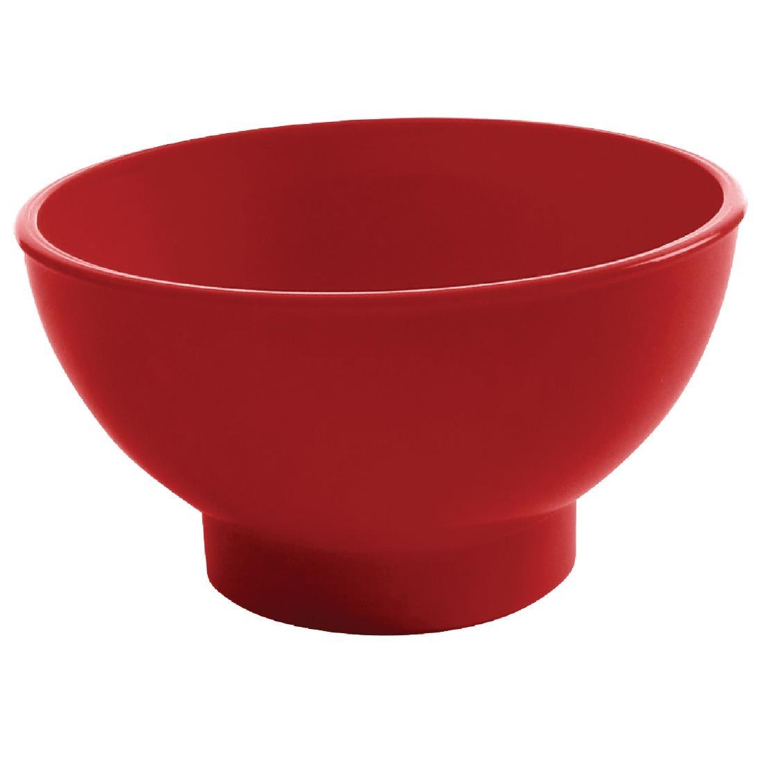 Olympia Kristallon Sundae Dishes Red 95mm (Pack of 12) - DL110  - 1