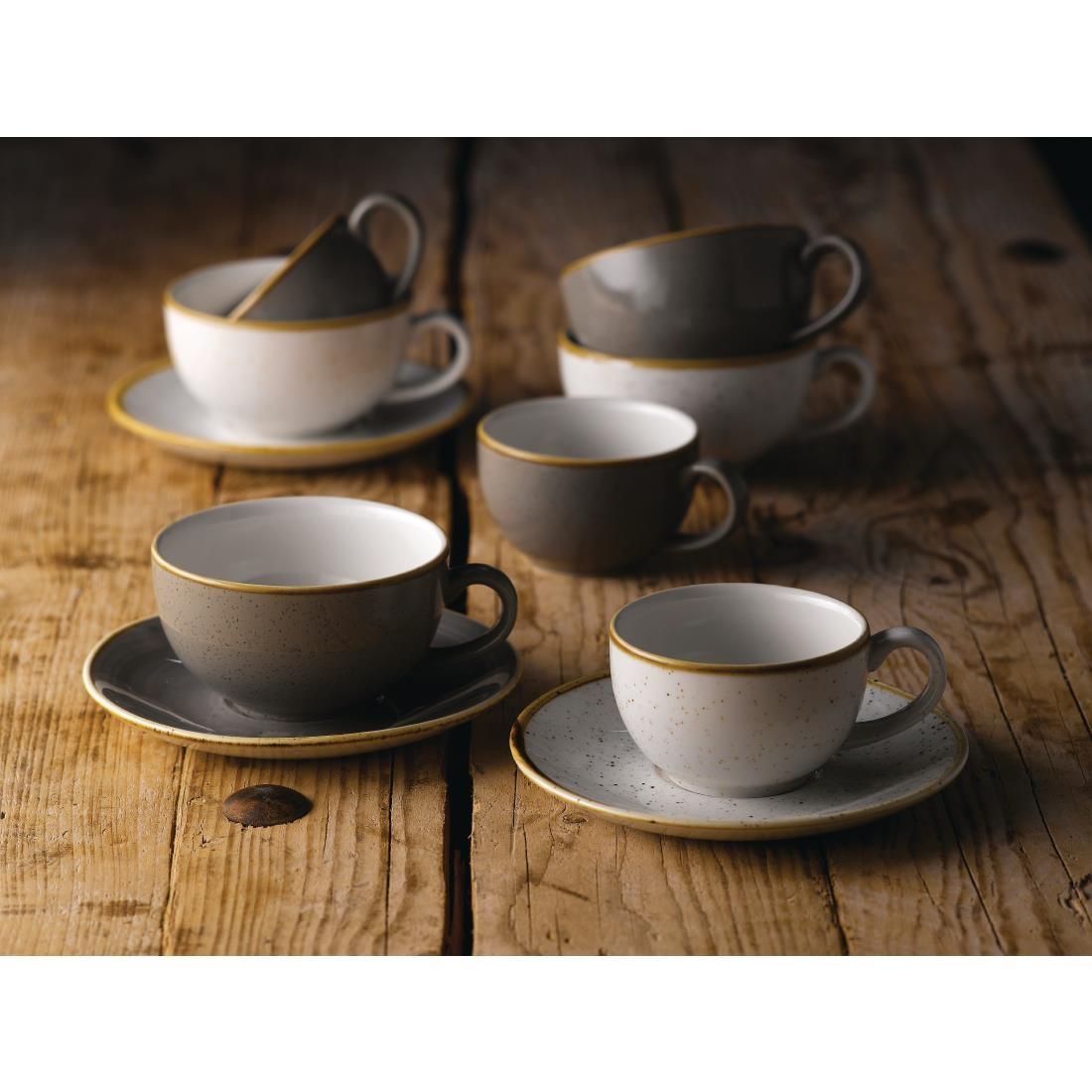 Churchill Stonecast Grey Cappuccino Cup 170ml (Pack of 12) - FR036  - 2