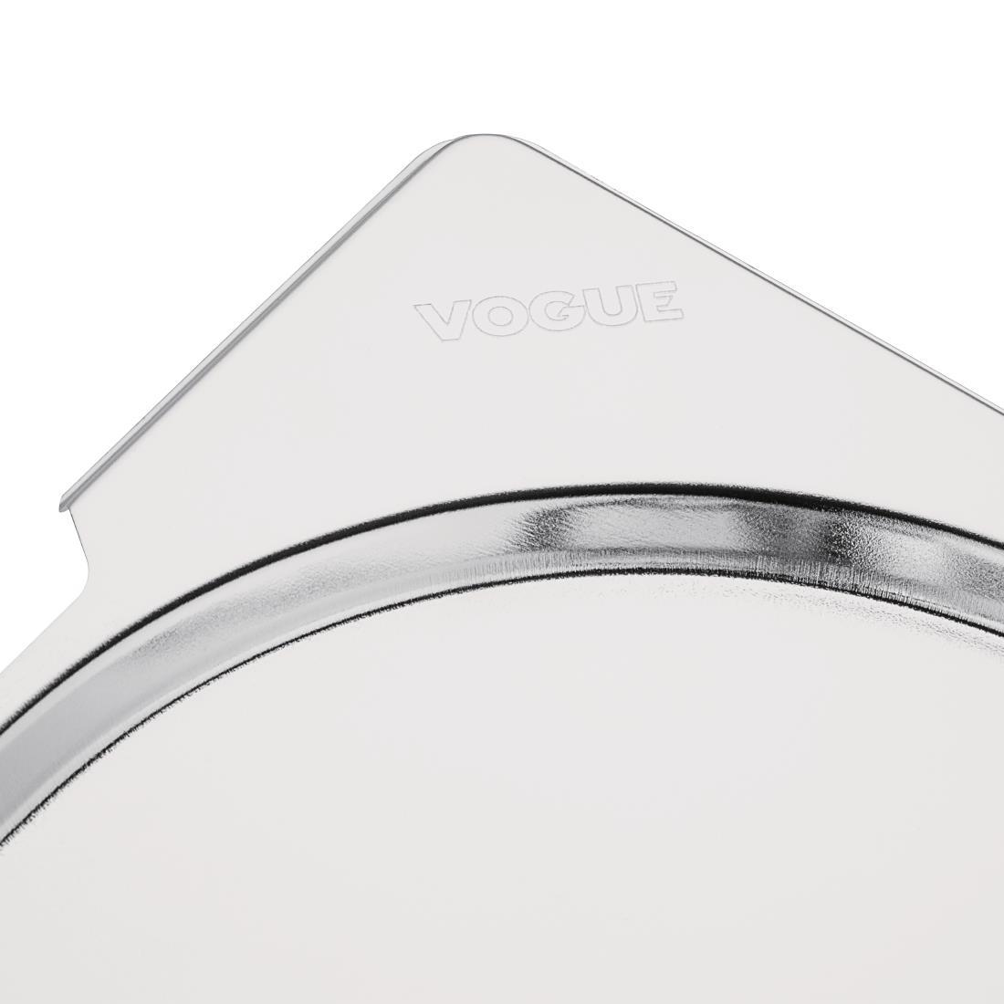 Vogue Stainless Steel 1/1 Gastronorm Handled Pan Lid - CB181  - 4