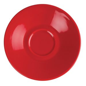 Olympia Cafe Espresso Saucers Red 116.5mm (Pack of 12) - GK085  - 1