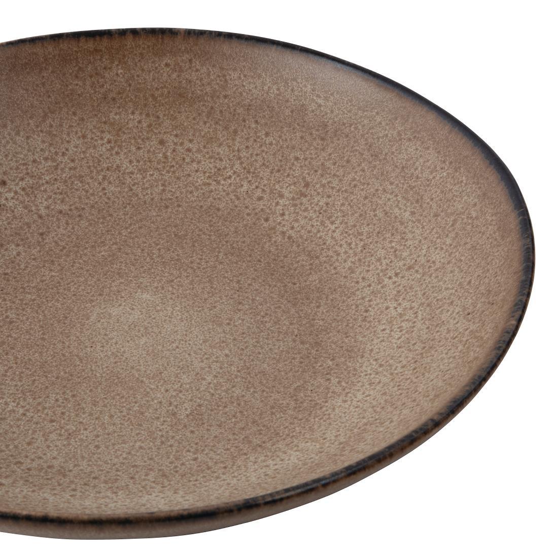 Olympia Build-a-Bowl Earth Flat Bowls 250mm (Pack of 4) - FC735  - 4