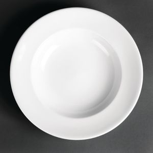 Royal Porcelain Classic White Pasta Plates 260mm (Pack of 12) - CG057  - 1