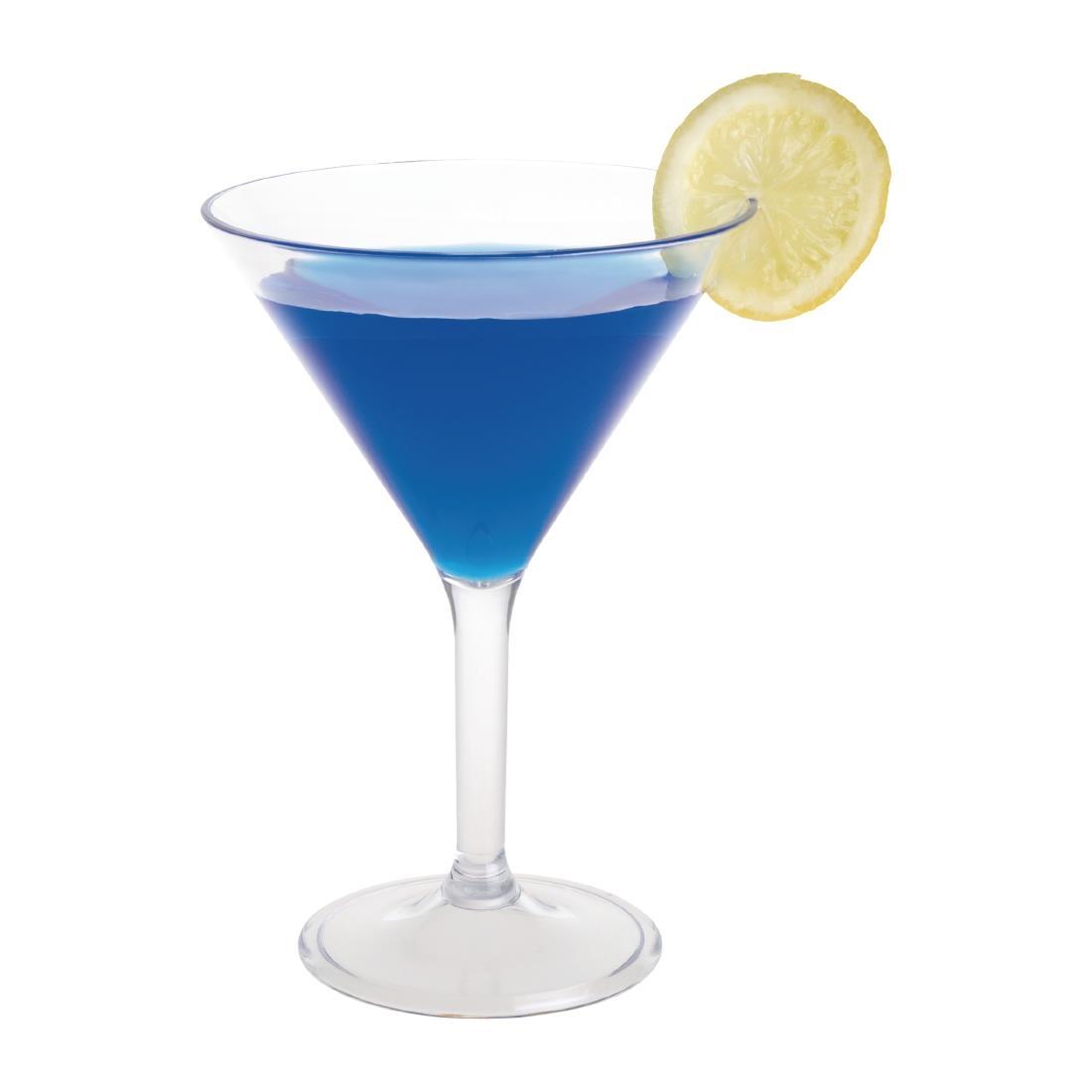 Olympia Kristallon Polycarbonate Martini Glasses 300ml (Pack of 12) - DS131  - 6