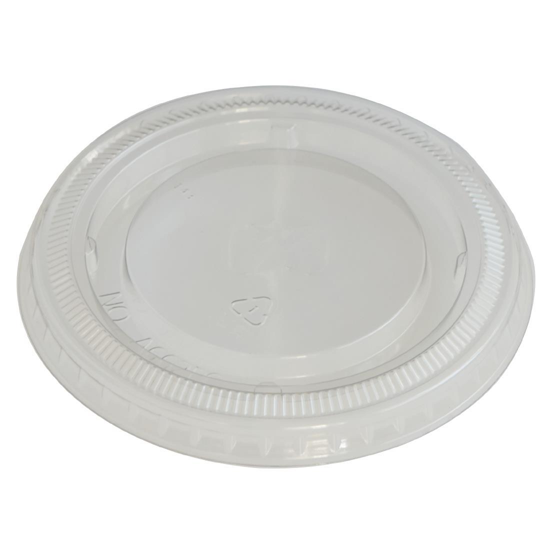 eGreen RPET Flat Lid without Straw Hole 93mm (Pack of 1000) - FN223  - 1