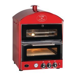 King Edward Pizza King Oven and Warmer PK1W Red - DW475  - 1