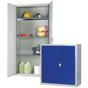 Standard Cupboard 1 Shelf Blue Doors - CF804  - 1