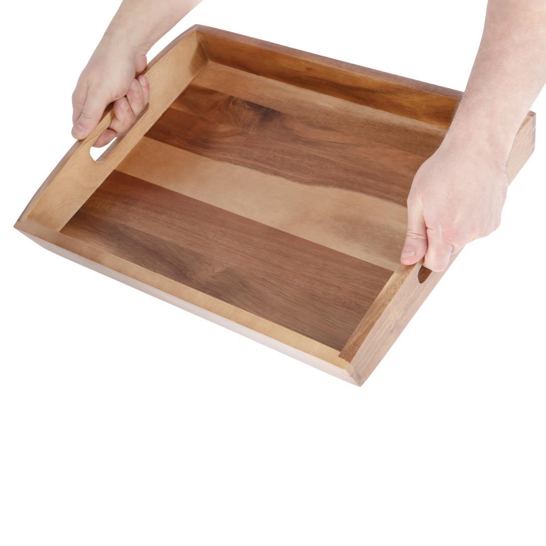 Olympia Large Acacia Wood Butler Tray 510mm - GM266  - 5