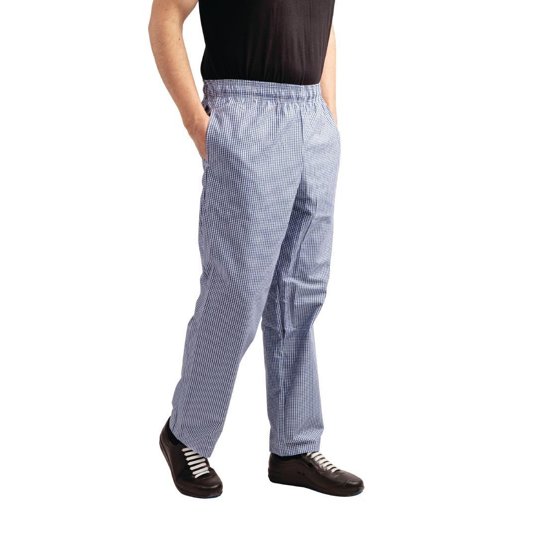 Whites Easyfit Trousers Teflon Blue Check S - A025T-S  - 6