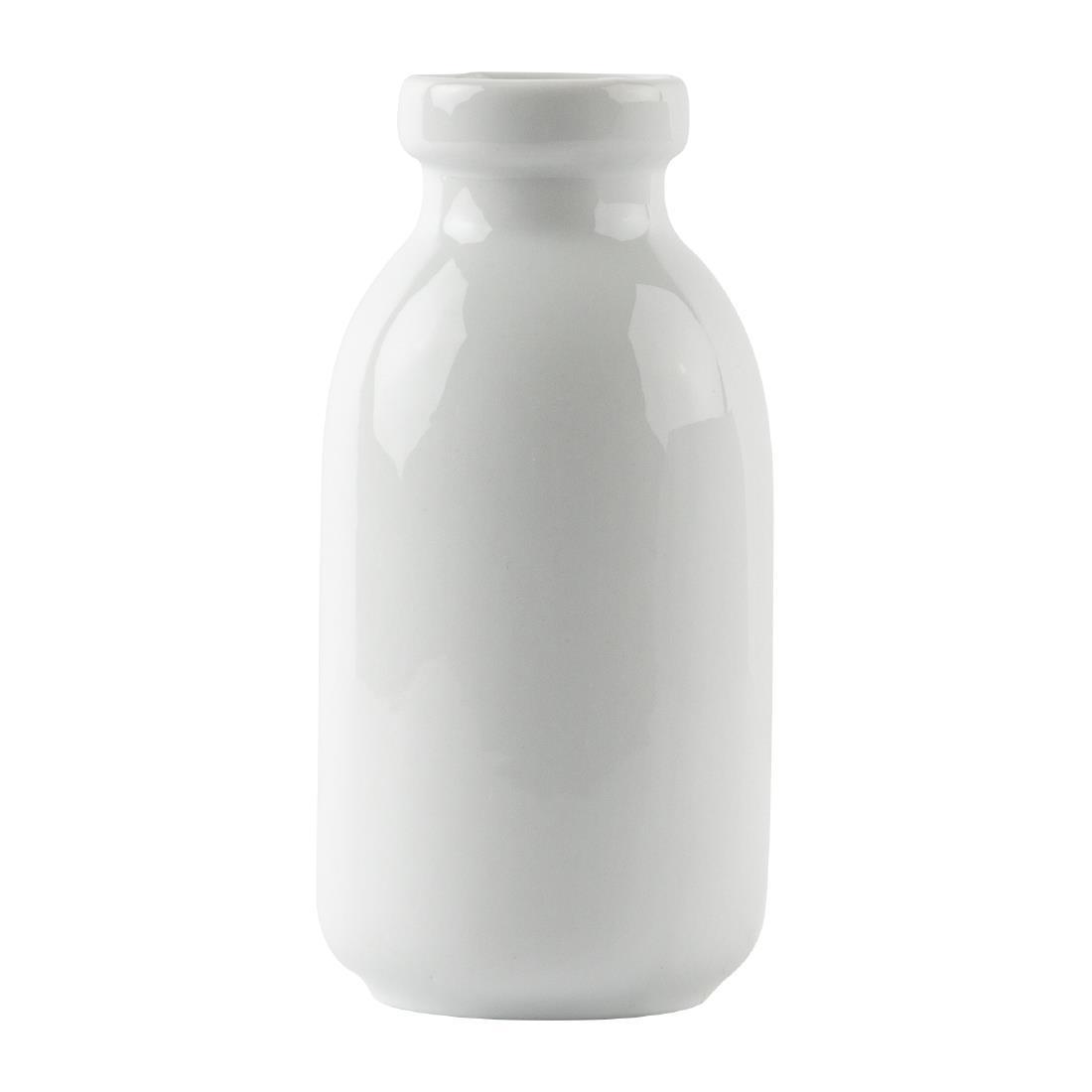 Olympia White Mini Milk Bottle 145ml (Pack of 12) - GM368  - 4
