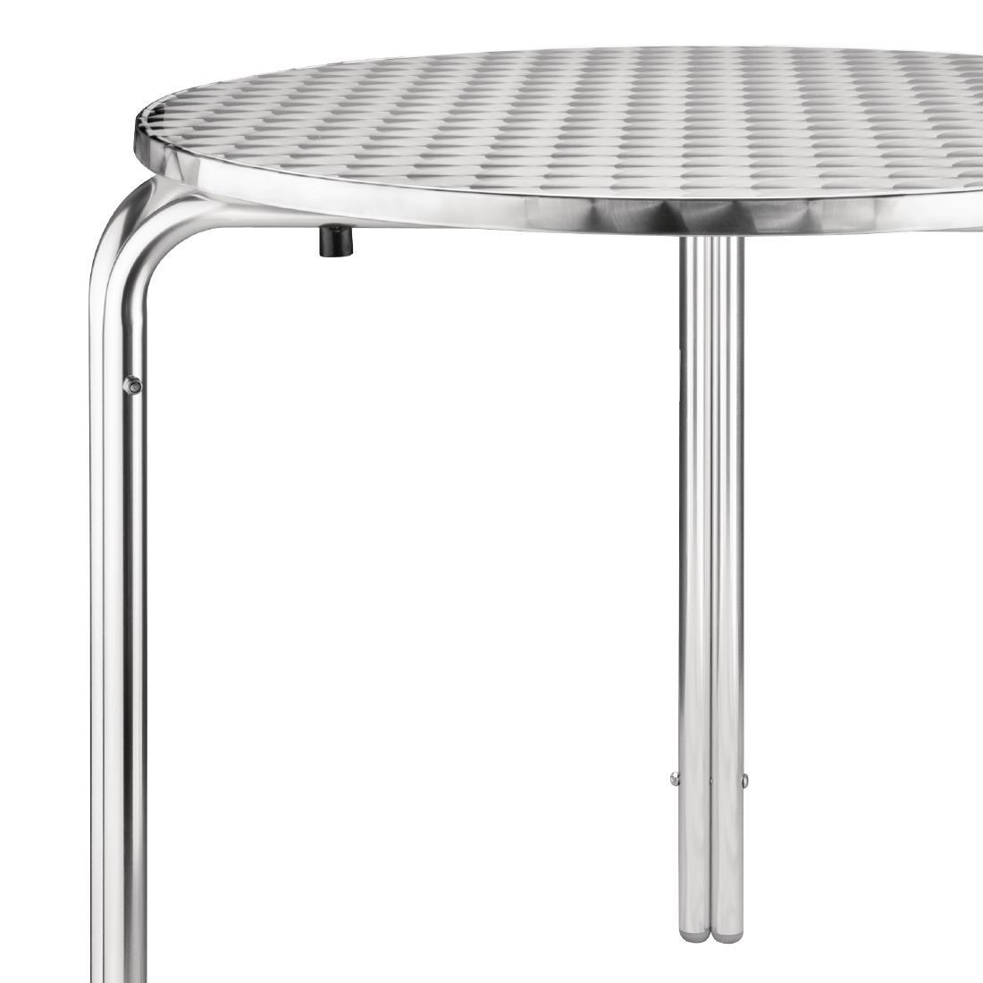 Bolero Round Stainless Steel Bistro Table 700mm - CG836  - 4