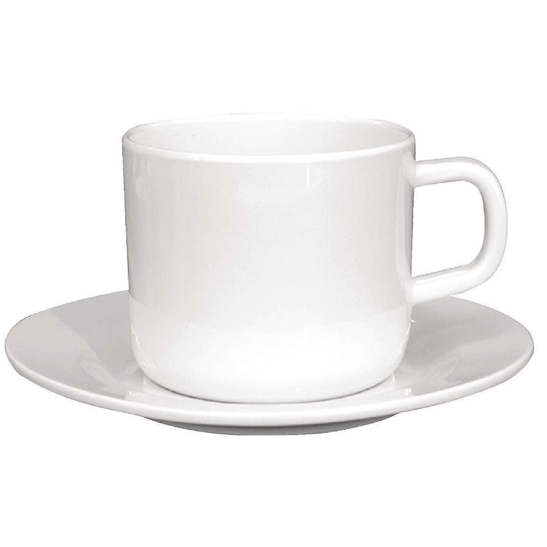 Olympia Kristallon Melamine Saucers 140mm (Pack of 12) - W237  - 1