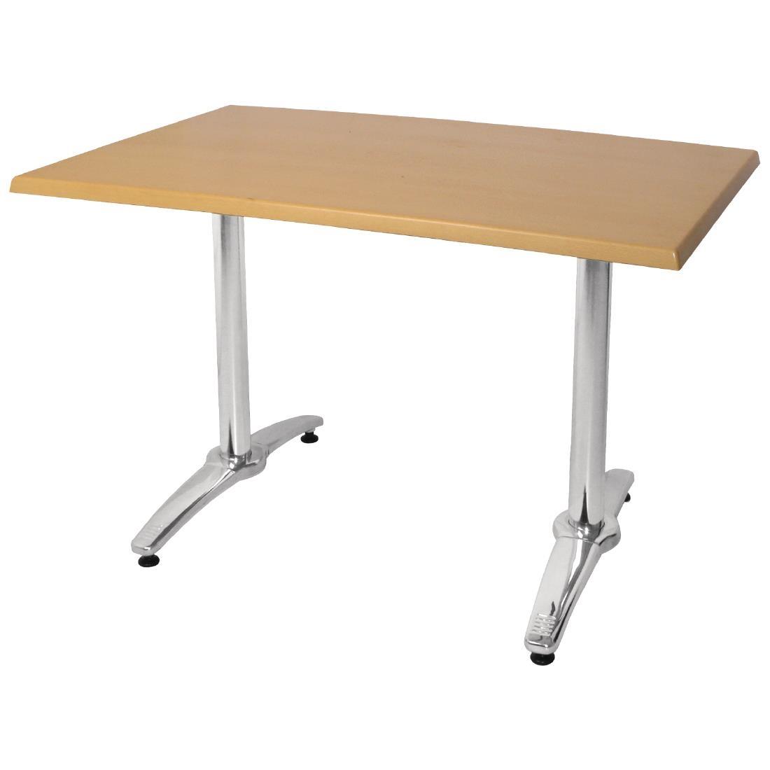 Bolero Aluminium Twin Leg Table Base (Pack of 2) - GH985  - 5