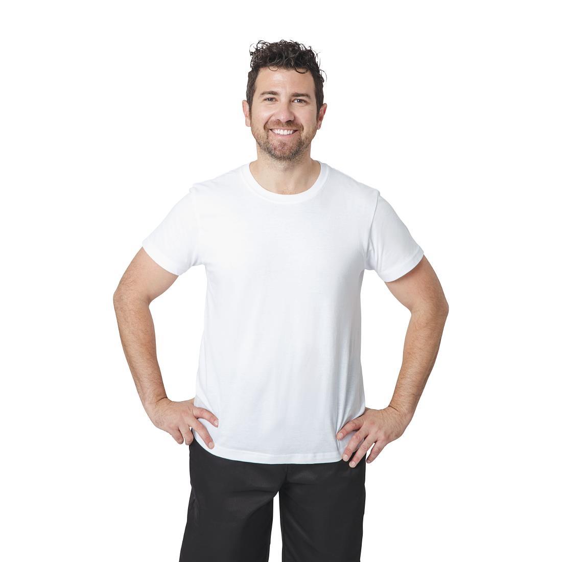 Unisex Chef T-Shirt White L - A103-L  - 1