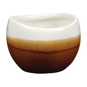 Churchill Monochrome Bulb Dip Pots Cinnamon Brown 70ml (Pack of 6) - DY169  - 1