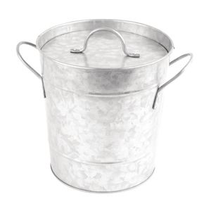 Olympia Galvanised Steel Wine And Champagne Bucket With Lid - CK824  - 1