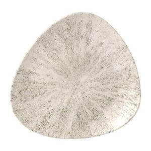 Churchill Stone Agate Grey Lotus Plate 254mm (Pack of 12) - FR049  - 1