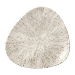 Churchill Stone Agate Grey Lotus Plate 177mm (Pack of 12) - FR051  - 1