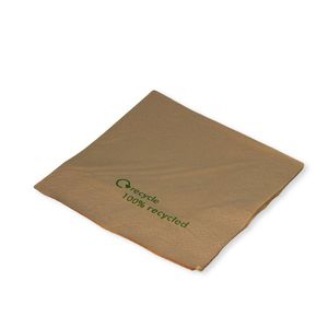 33cm 2-Ply Kraft Paper Napkins (Case of 2,000) - 1609 - 1