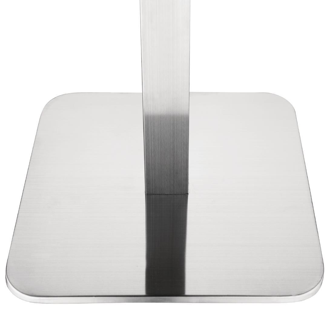 Bolero Square Stainless Steel Table Base - GK993  - 2