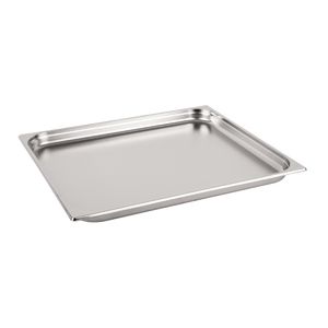Vogue Stainless Steel 2/1 Gastronorm Pan 40mm - K801  - 1