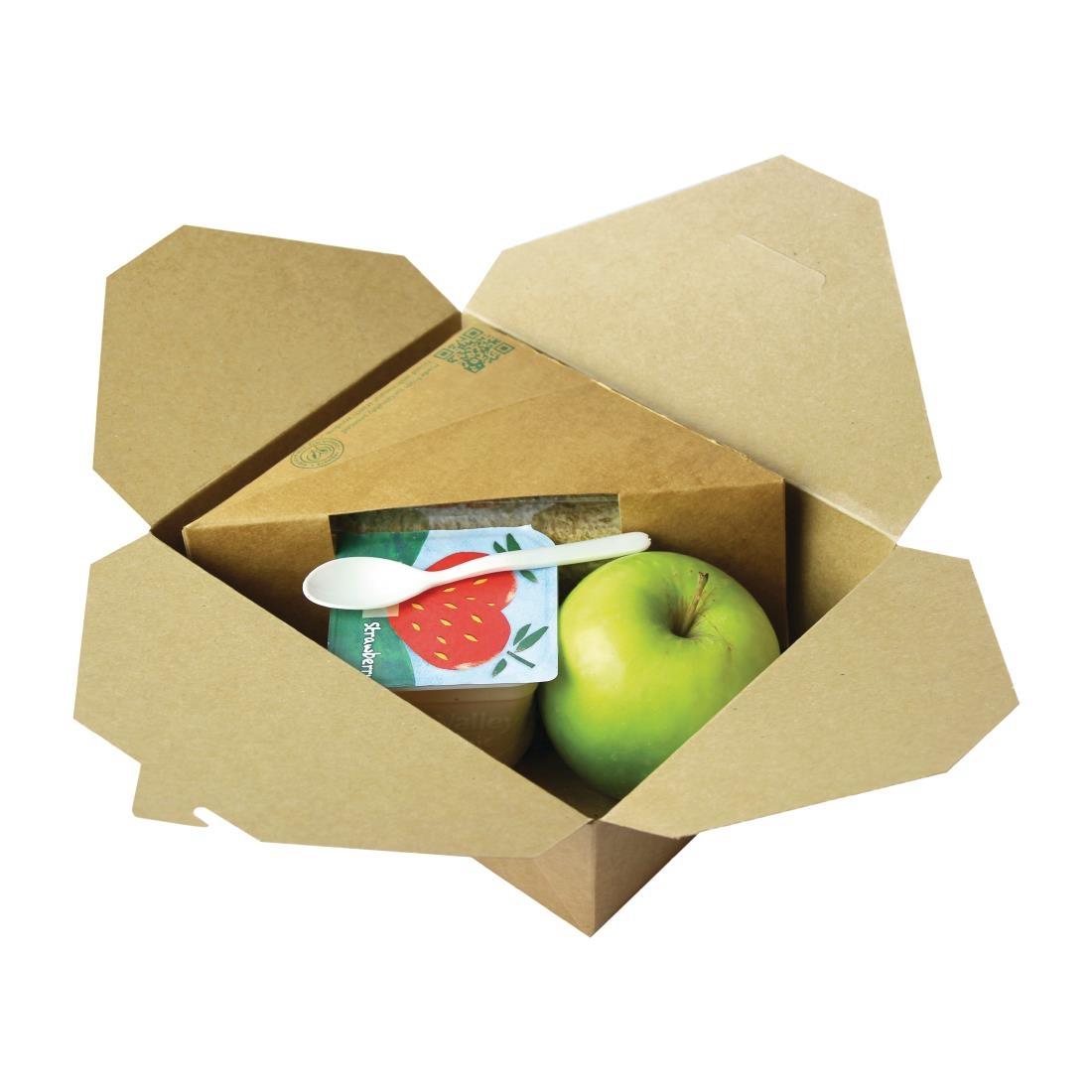 Vegware Compostable Paperboard Food Boxes No.8 1300ml / 46oz (Pack of 300) - GK102  - 2