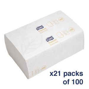 Tork Xpress Extra-Soft Multi-Fold Hand Towels 2-Ply (Pack of 2100) - FA705  - 1