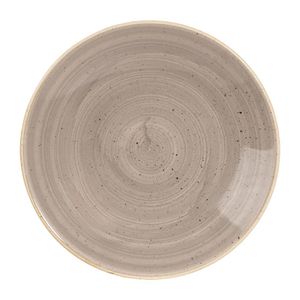 Churchill Stonecast Deep Coupe Plates Grey 225mm (Pack of 12) - CY827  - 1