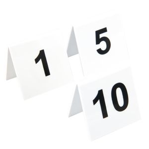 Plastic Table Numbers 1-10 - L981  - 1