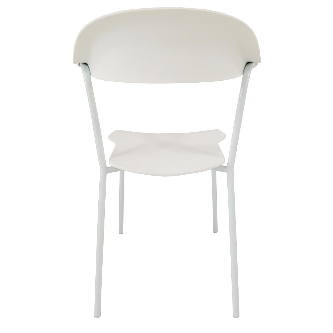 Bolero PP Wishbone Chair White (Pack of 4) - GR337  - 3