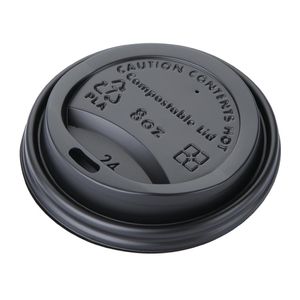 Fiesta Compostable Coffee Cup Lids 225ml / 8oz (Pack of 1000) - DS052  - 1