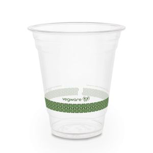 Vegware Compostable PLA Cold Cups 340ml / 12oz (Pack of 1000) - GH014  - 1