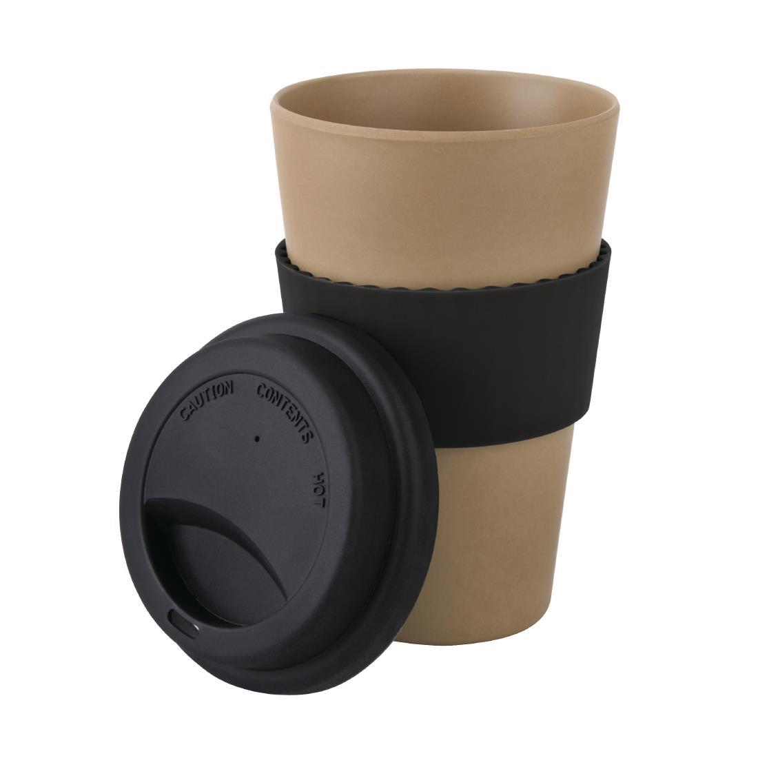 Olympia Bamboo Reusable Coffee Cup 450ml / 16oz - CT527  - 2