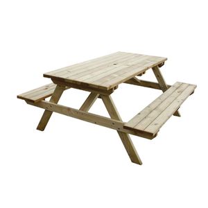 Rowlinson Wooden Picnic Bench 5ft - CG095  - 1