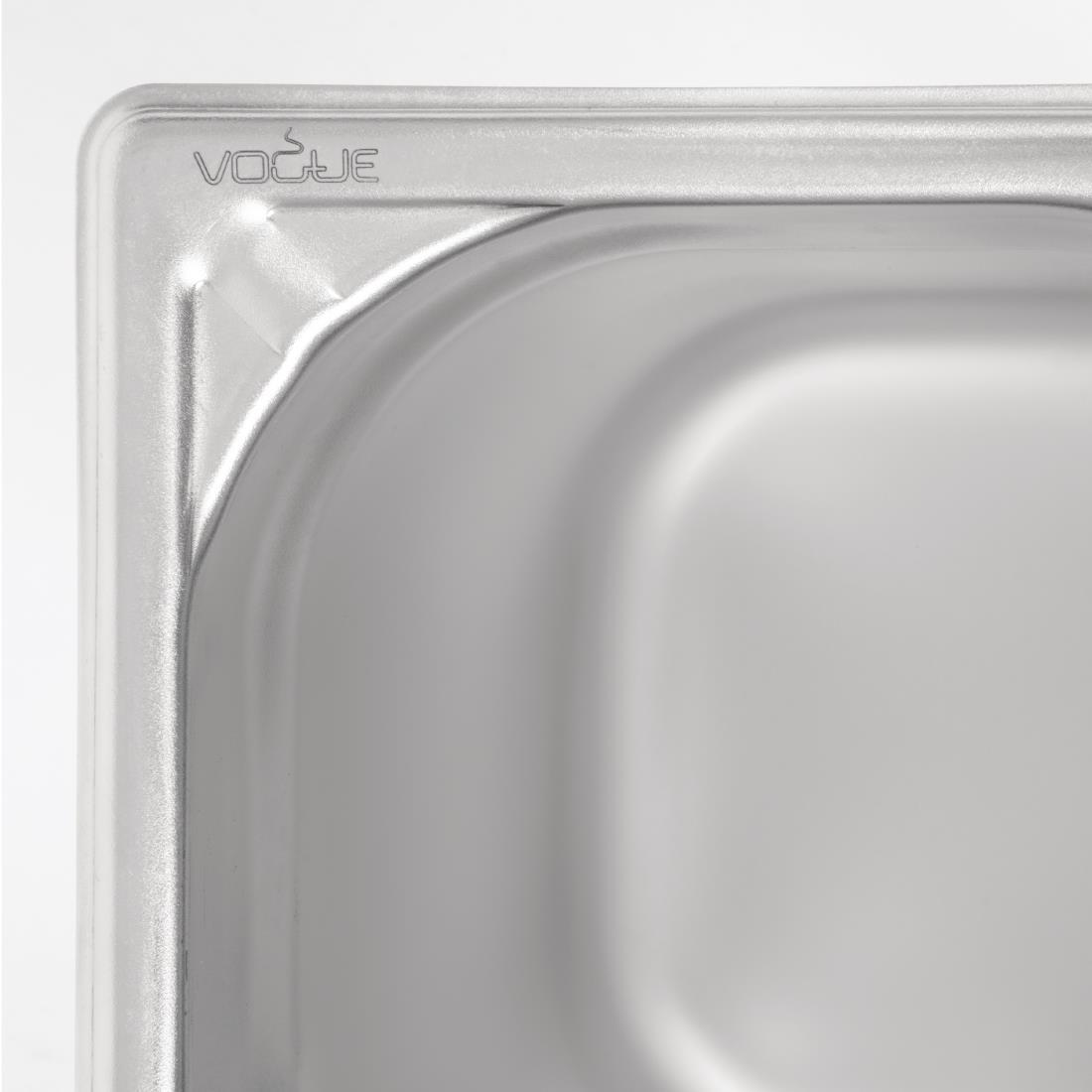 Vogue Heavy Duty Stainless Steel 1/6 Gastronorm Pan 200mm - DW452  - 5