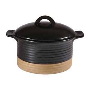 Churchill Black Igneous Cocotte 530ml 20oz (Pack of 6) - DY789  - 1