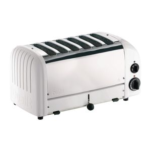 Dualit 6 Slice Vario Toaster White 60146 - E975  - 1