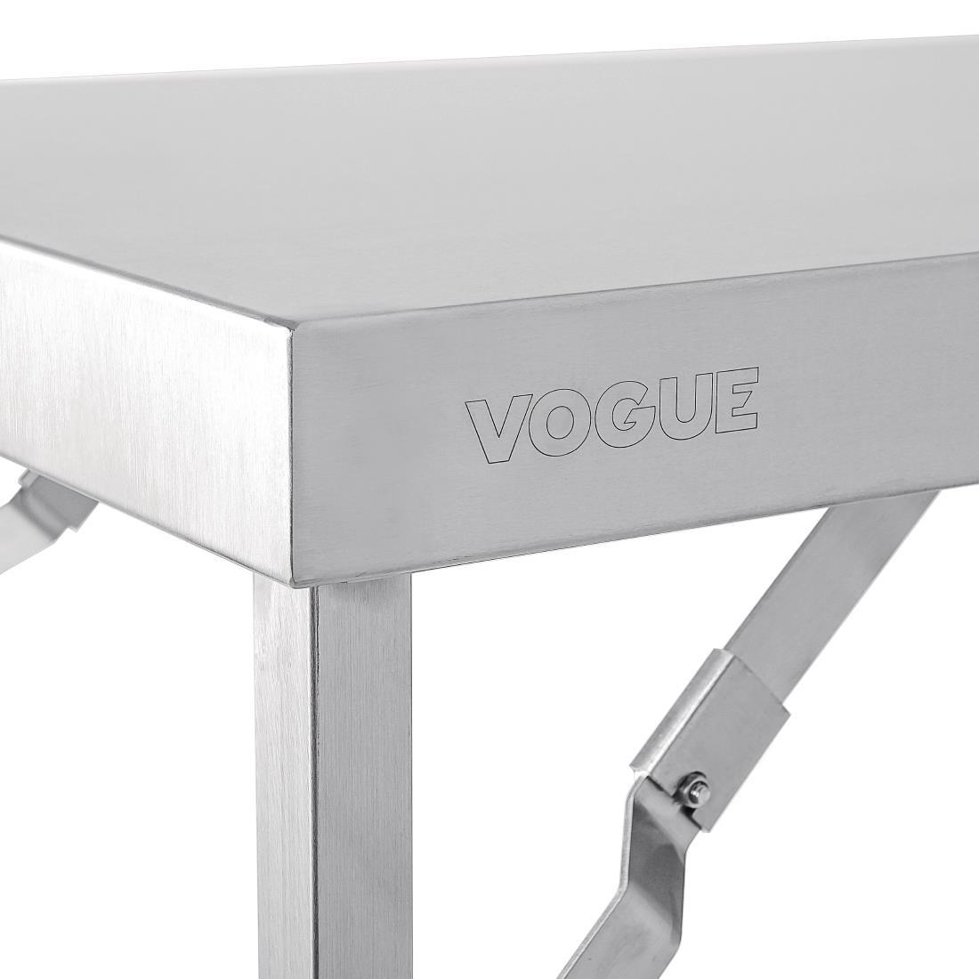 Vogue Stainless Steel Folding Table 1800mm - CB906  - 7