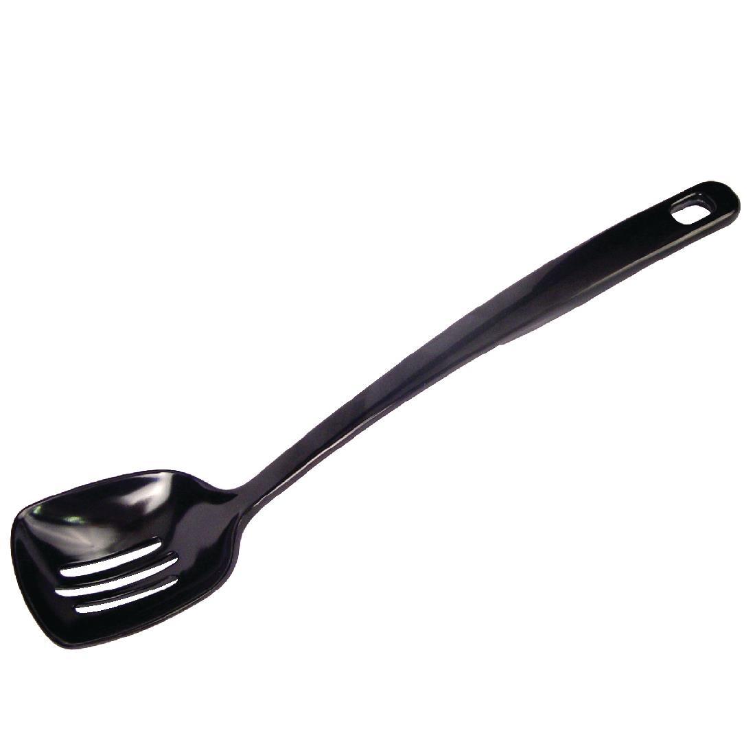 Black Slotted Serving Spoon 12" - J635  - 1