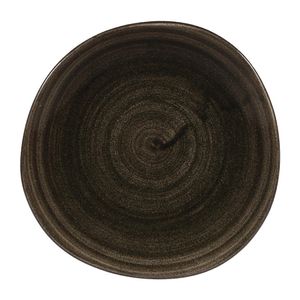 Churchill Stonecast Patina Round Trace Plates Iron Black 186mm (Pack of 12) - DY904  - 1